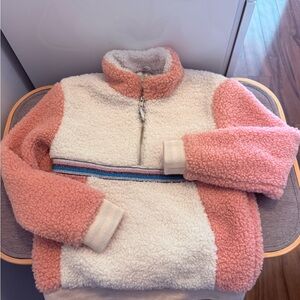 Egg Collective Pink and Cream Kids Jacket